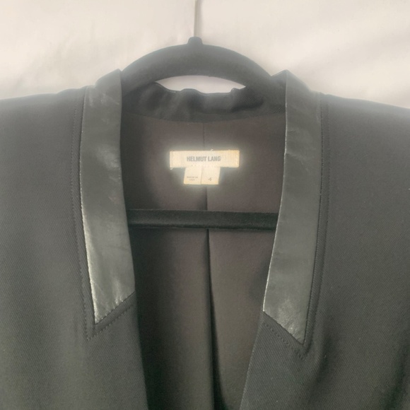 Leather trimmed blazer - Picture 3 of 6